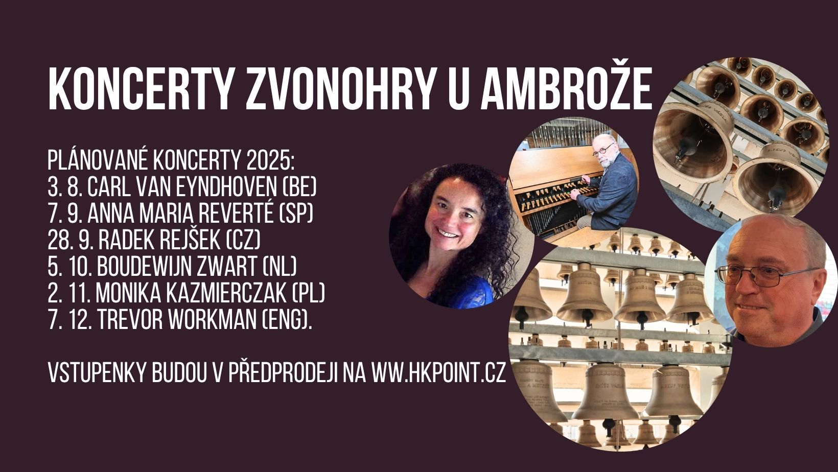 CARILLONÉRSKÉ KONCERTY DO KONCE ROKU 2025